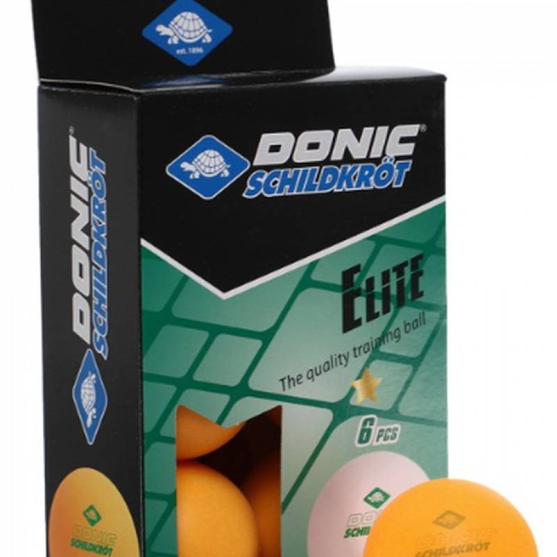 М'ячі Donic Elite 1звезда 40+ (6шт.) orange DT1-608518, рис. 0