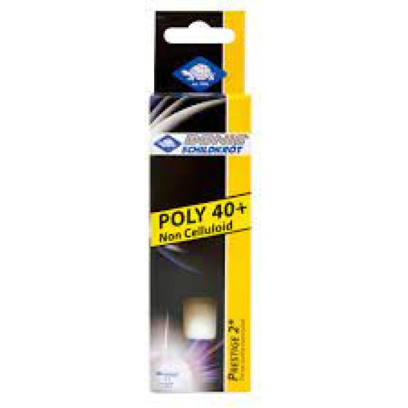 М'ячі Donic Prestige 2* 40+ 3шт white DT1-608322, рис. 0