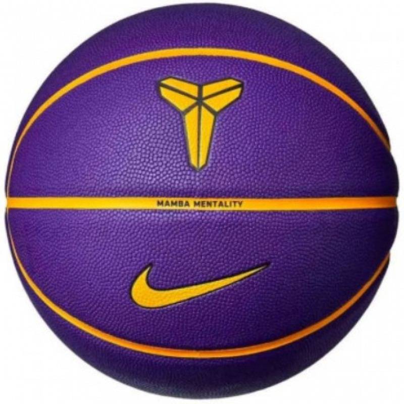 М'яч баскетбольний Nike ALL COURT 8P K BRYANT DEFLATED COURT PURPLE/GOLD/BLACK size 7 DT1-N.101.2522.512.07, рис. 0