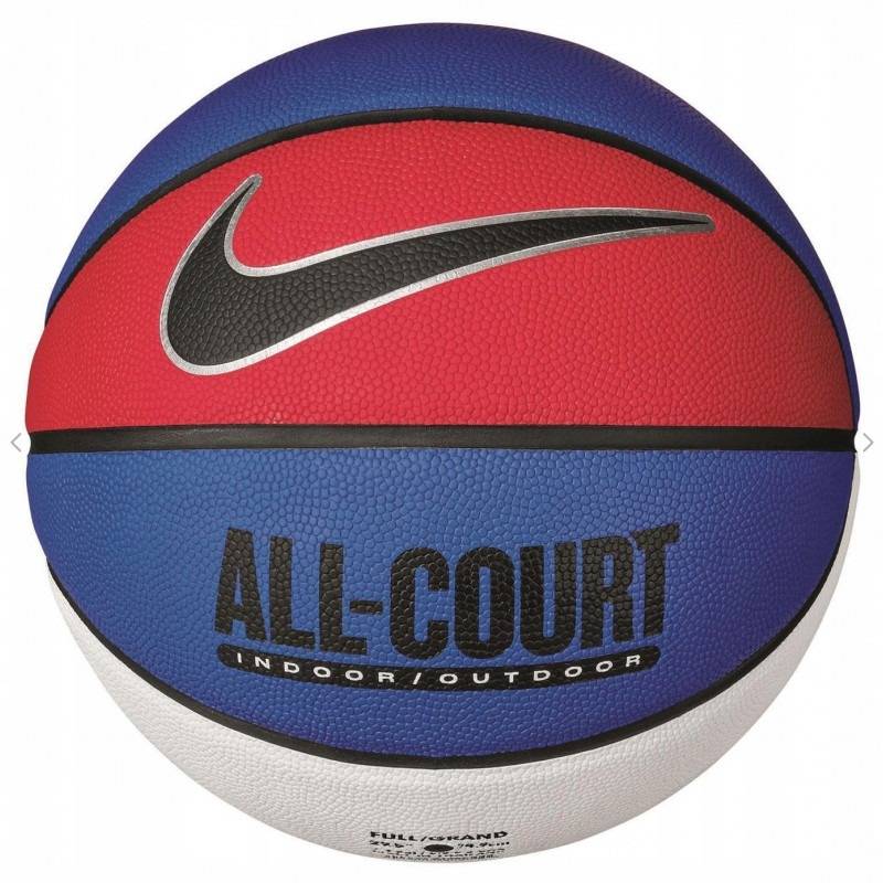 М'яч баскетбольний Nike EVERYDAY ALL COURT 8P DEFLATED GAME ROYAL/BLACK/METALLIC SILVER/BLACK size 7 DT1-N.100.4369.470.07, рис. 0