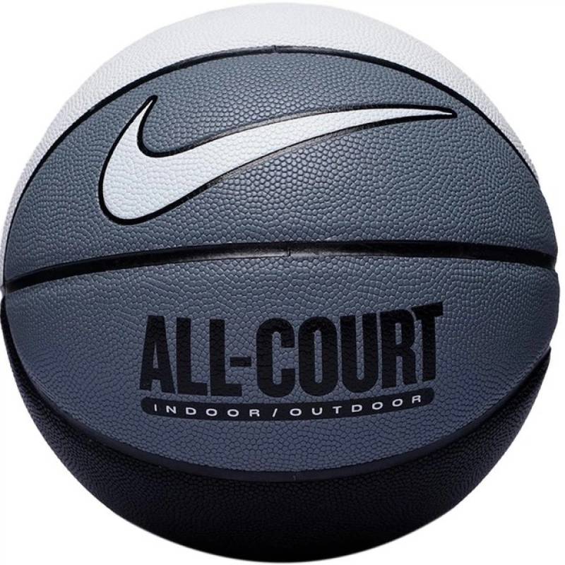 М'яч баскетбольний Nike EVERYDAY ALL COURT 8P DEFLATED WHITE/COOL GREY/BLACK/WHITE size 7 DT1-N.100.4369.120.07, рис. 0
