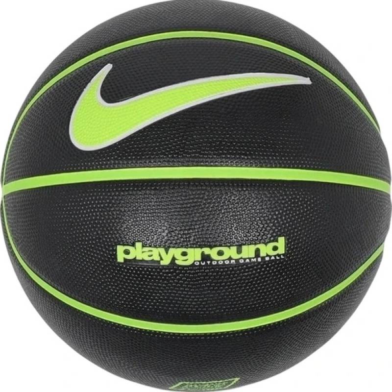 М'яч баскетбольний Nike EVERYDAY PLAYGROUND 8P DEFLATED BLACK/VOLT/WHITE size 6 DT1-N.100.4498.044.06, рис. 0