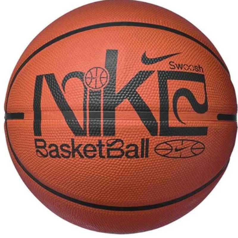 М'яч баскетбольний Nike EVERYDAY PLAYGROUND 8P GRAPHIC DEFLATED AMBER/BLACK/BLACK/WHITE size 7 DT1-N.100.4371.810.07, рис. 0