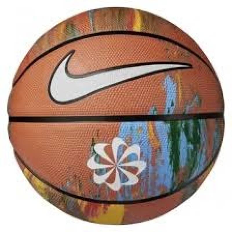 М'яч баскетбольний Nike EVERYDAY PLAYGROUND 8P NEXT NATURE DEFLATED MULTI/AMBER/BLACK/WHITE size 6 DT1-N.100.7037.987.06, рис. 0