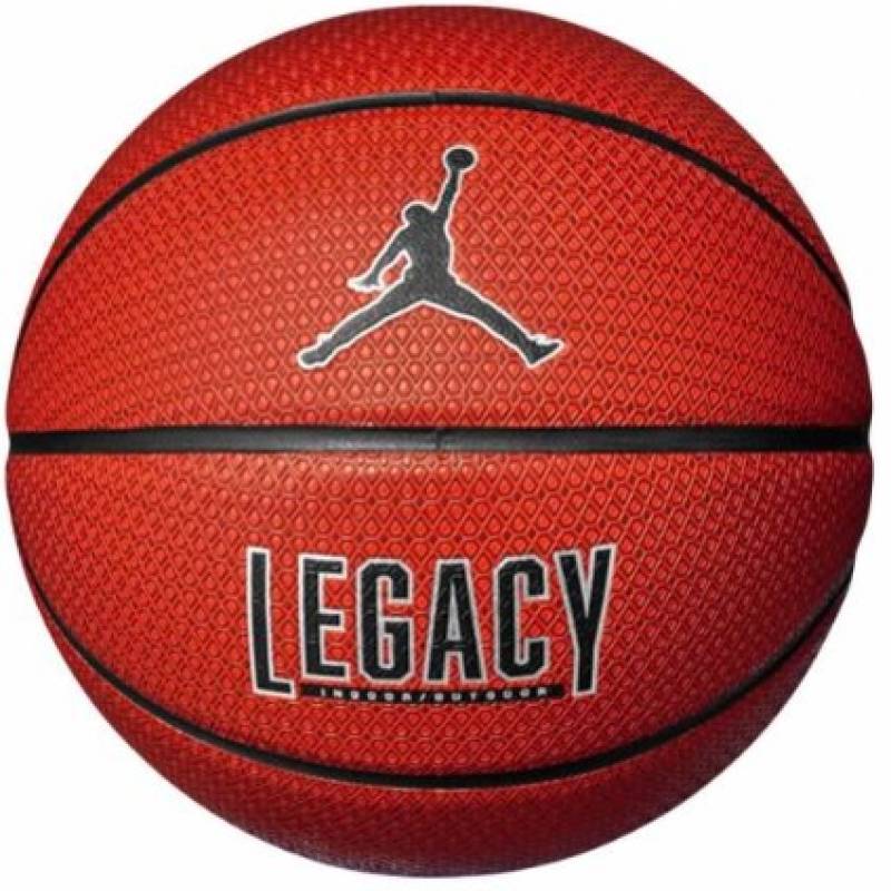 М'яч баскетбольний NIKE JORDAN LEGACY 2.0 8P DEFLATED AMBER/BLACK/METALLIC SILVER/BLACK size 7 DT1-J.100.8253.855.07, рис. 0