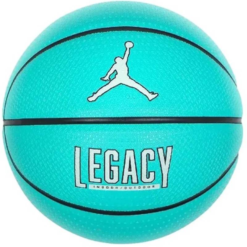 М'яч баскетбольний NIKE JORDAN LEGACY 2.0 8P DEFLATED HYPER JADE/BLACK/BARELY GREEN/BLACK size 7 DT1-J.100.8253.353.07, рис. 0