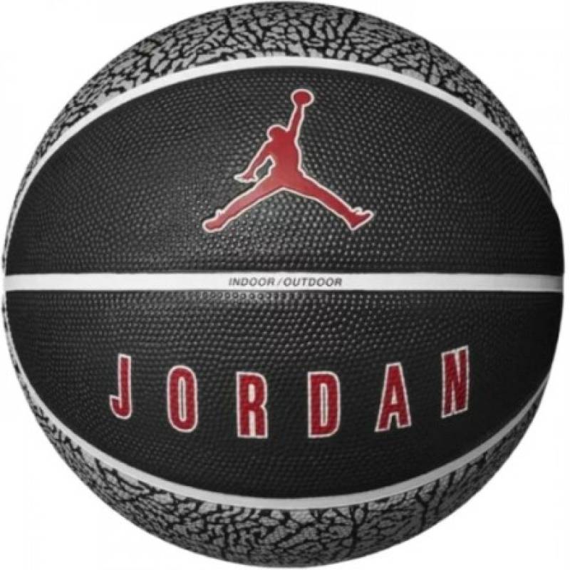 М'яч баскетбольний Nike JORDAN PLAYGROUND 2.0 8P DEFLATED WOLF GREY/BLACK/WHITE/VARSITY RED size 7 DT1-J.100.8255.055.07, рис. 0