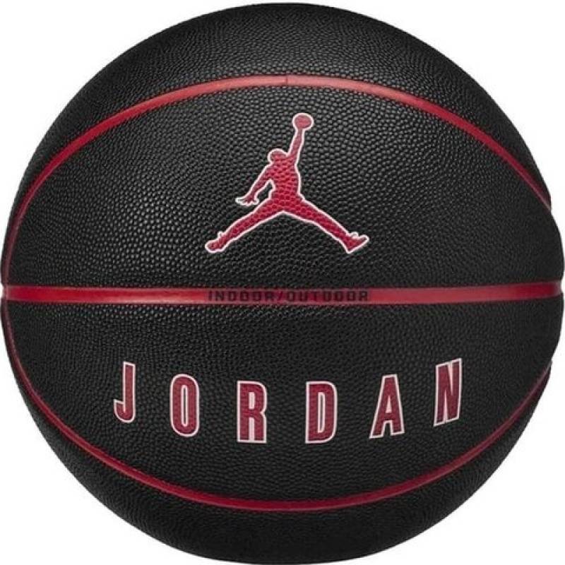М'яч баскетбольний Nike JORDAN ULTIMATE 2.0 8P DEFLATED BLACK/FIRE RED/WHITE/FIRE RED size 7 DT1-J.100.8254.017.07, рис. 0