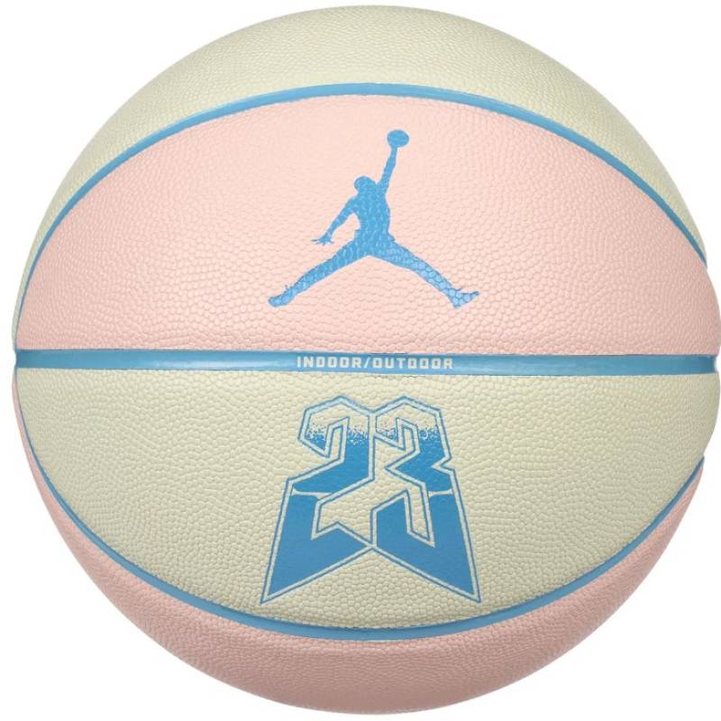 М'яч баскетбольний Nike JORDAN ULTIMATE 2.0 8P GRAPHIC DEFLATED MUSLIN/LEGEND PINK/DK POWDER  size 7 DT1-J.100.8257.122.07, рис. 0