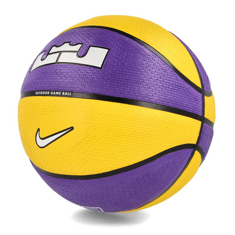 М'яч баскетбольний Nike PLAYGROUND 2.0 8P L JAMES DEFLATED COURT PURPLE/AMARILLO/BLACK/WHITE size 7 DT1-N.100.4372.575.07, рис. 0