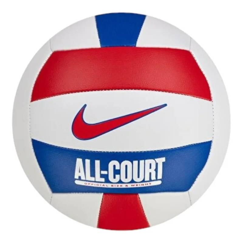 М'яч волейбольний  Nike ALL COURT LITE VOLLEYBALL DEFLATED WHITE/UNIVERSITY RED/GAME ROYAL/UN size 5 DT1-N.100.9071.124.05, рис. 0