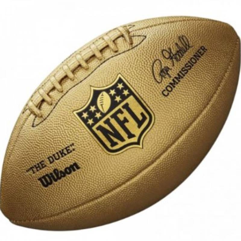 М'яч для американського футболу Wilson Duke metallic edition OS FB gold DT1-WTF1826XB, рис. 0