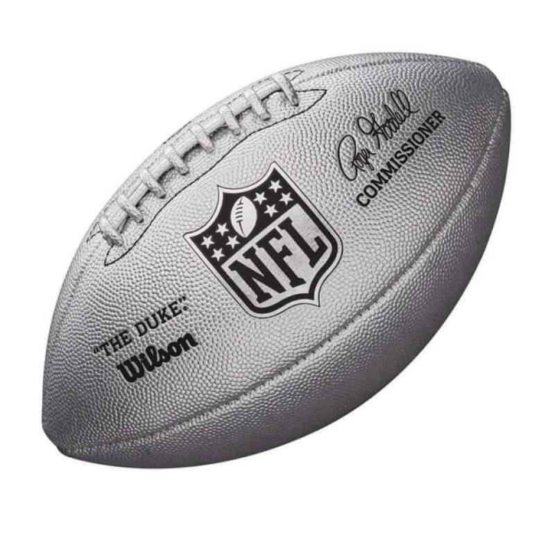 М'яч для американського футболу Wilson Duke metallic edition OS FB silver DT1-WTF1827XB, рис. 0