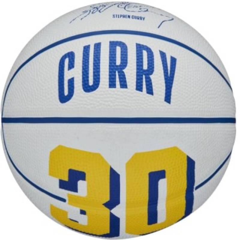 М'яч баскетбольний Wilson NBA PLAYER ICON MINI BSKT CURRY white size 3 DT1-WZ4007401XB3, рис. 0