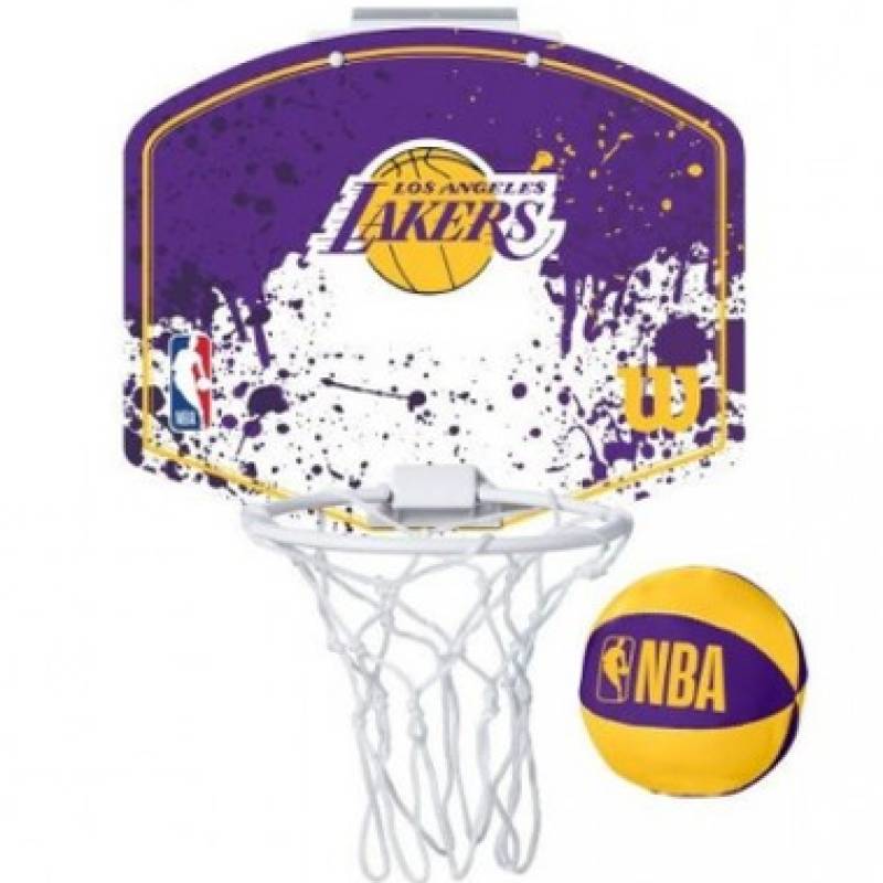 Набір баскетбольний Wilson NBA TEAM MINI HOOP LA LAKERS DT1-WTBA1302LAL, рис. 0