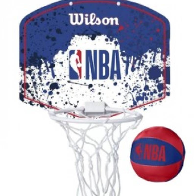 Набір баскетбольний Wilson NBA TEAM MINI HOOP NBA RWB DT1-WTBA1302NBARD, рис. 0