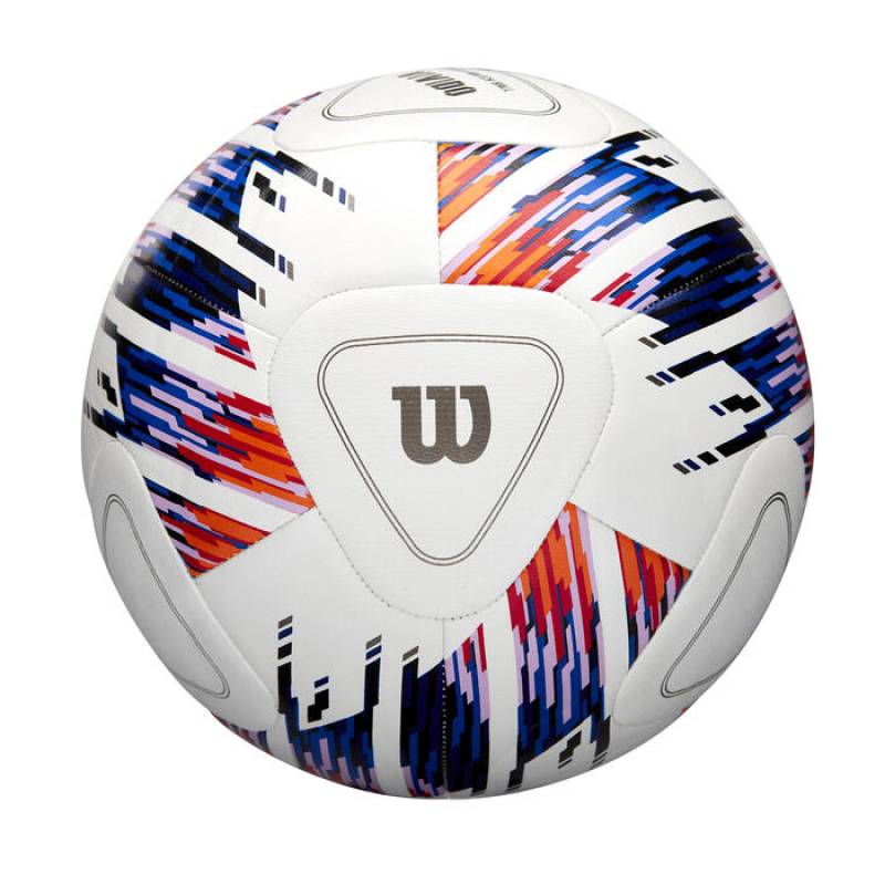 М'яч футбольний Wilson NCAA VIVIDO REPLICA SB Wh/Orange/Purp size 5 DT1-WS2000401XB05, рис. 0