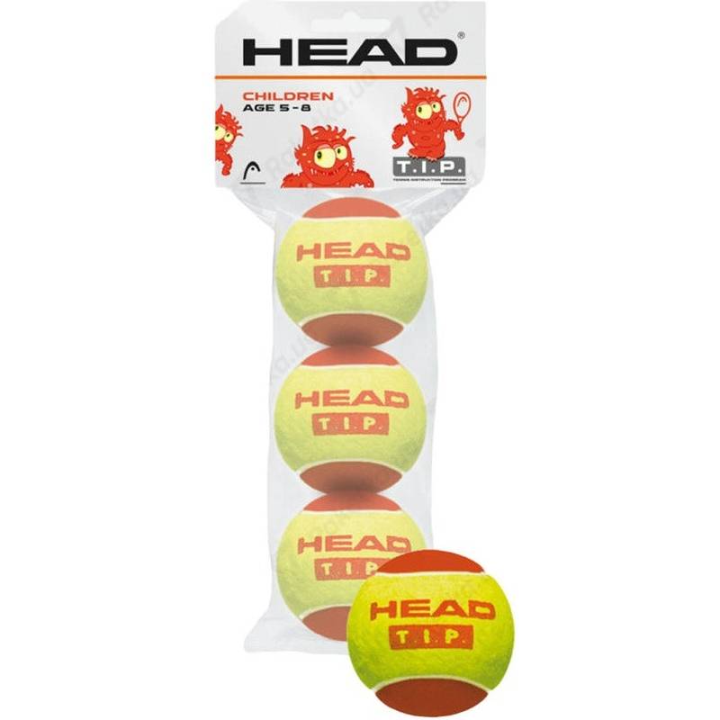 М'ячі для тенісу Head TIP Red 3B DT1-578113, рис. 0