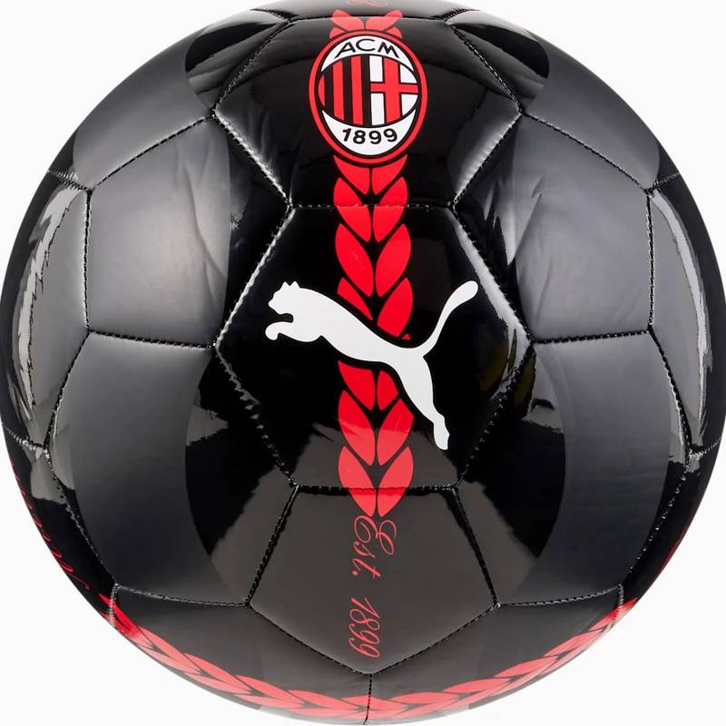 М'яч футбольний Puma ACM Prematch Ball чорний, червоний Уні 5 DT-084544-07, рис. 1