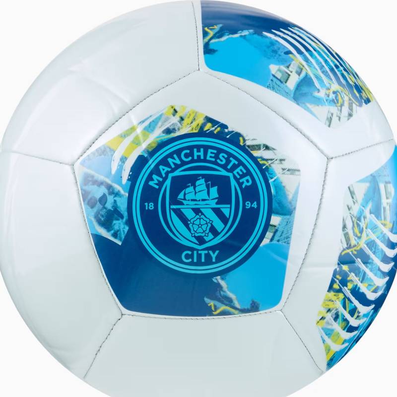 М'яч футбольний Puma MCFC ftblNRGY Ball білий, синій Уні 5 DT-084546-75, рис. 1