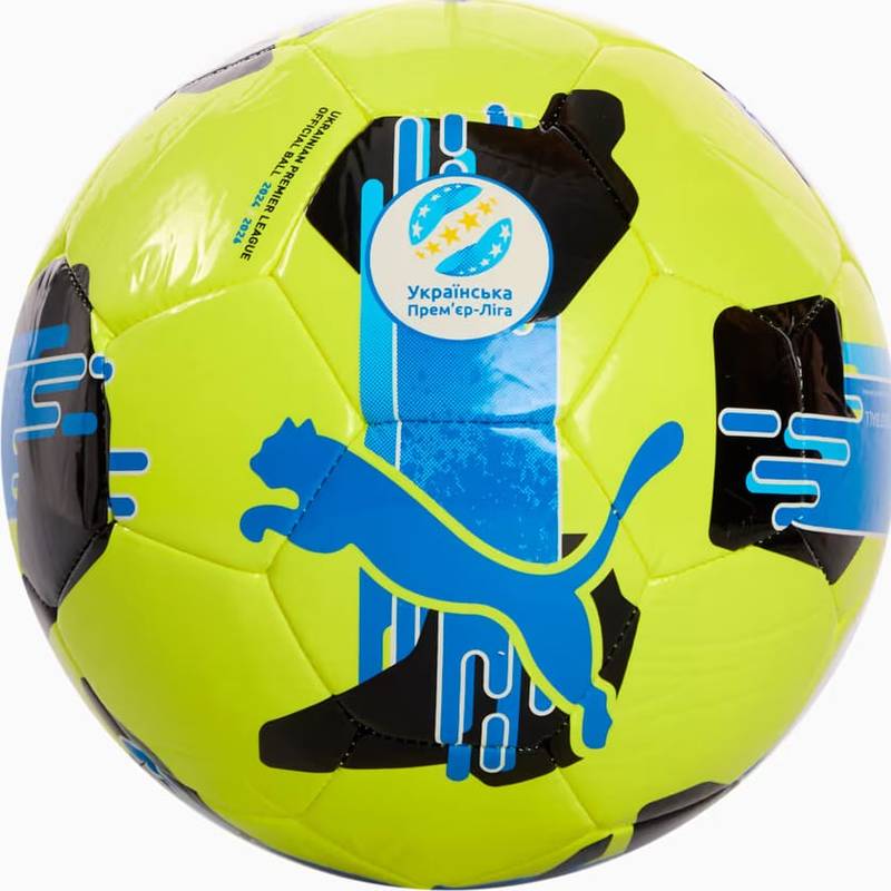 М'яч футбольний Puma Orbita UPL (MS) жовтий, синій Уні 5 DT-084593-02, рис. 1