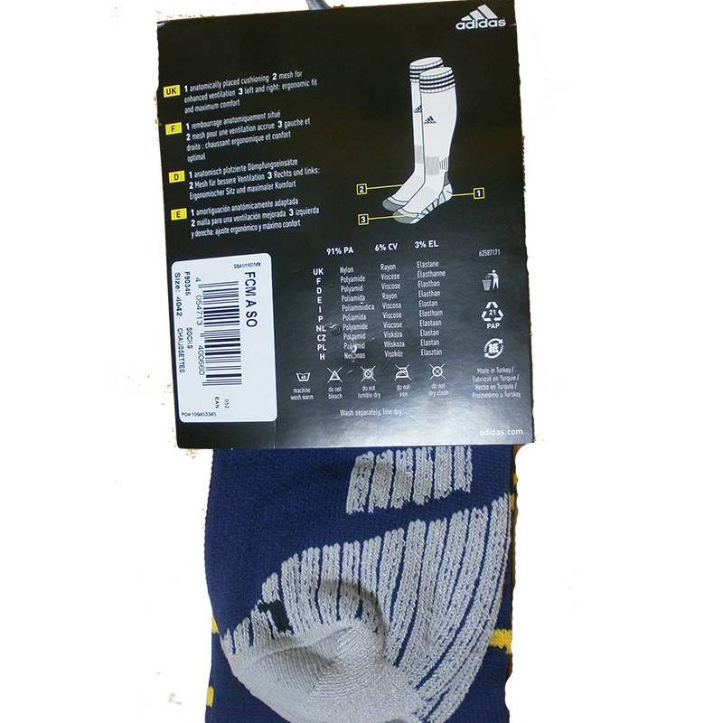 Футбольные гетры Adidas FCM темносиние F90345, рис. 1