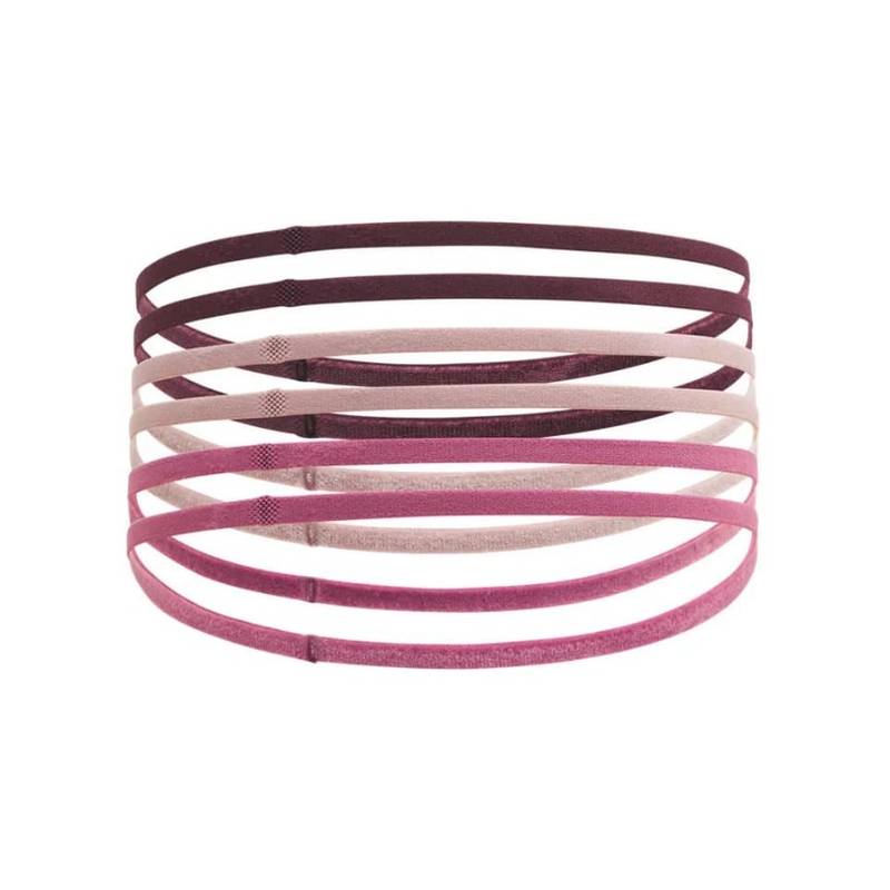 Пов'язка на голову UA W MINI ELASTIC 6PK рожевий, пудровий, бордовий Жін One Size DT-1389932-602, рис. 0