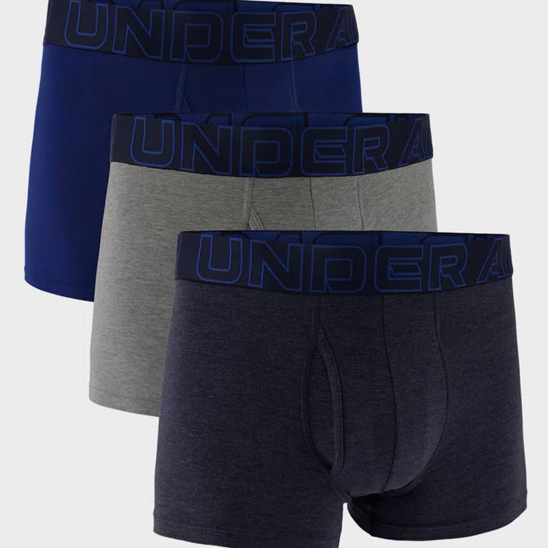 Труси UA M Perf Cotton 3in синій, сірий, темно-синій Чол 2XL DT-1383891-410, рис. 0