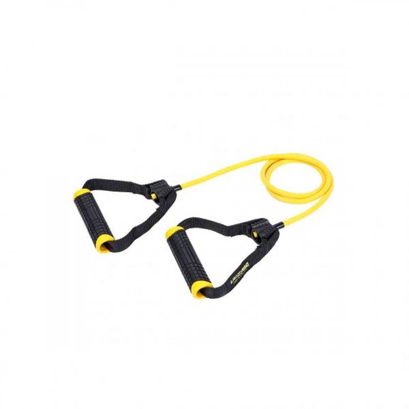 Еспандер трубчастий TONING TUBE PRO чорний, жовтий Уні 6х10х1200мм DT-LP8405-L, рис. 0