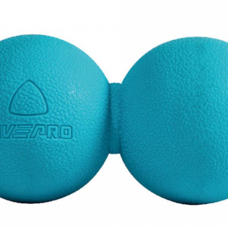 Мячик подвійний для масажу MASSAGE PEANUT BALL блакитний Уні 14х6.5см DT-LP8502, рис. 0