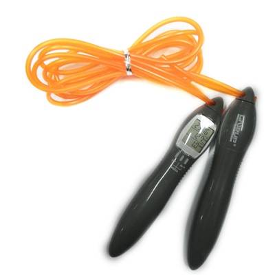 Скакалка з елек лічильником ELECTRONIC JUMP ROPE сіро, помаранчевий Уні 275см DT-LS3123