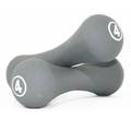 Гантелі неопренові пари Neoprene dumbbell сірий Уні 2х4кг DT-LS2002-B4, прев. 0