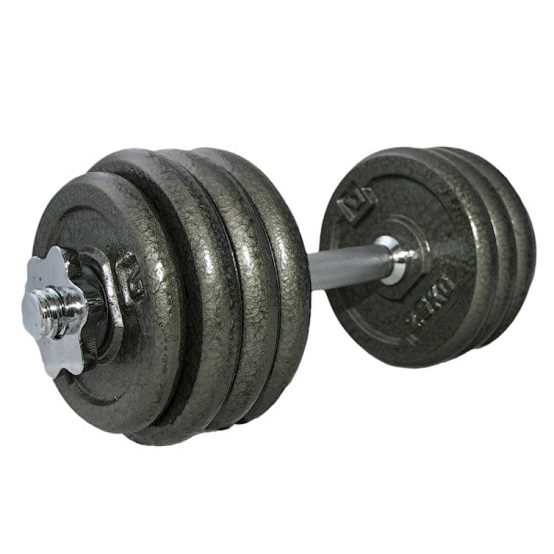 Гантель набірна 20кг 1шт DUMBELL SET чорний Уні 2-20кг DT-LS2311-20, рис. 0