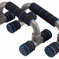 Упори для віджимання PLASTIC PUSH UP BAR чорний Уні 14.5х23.2х12-10см DT-LS3164E, прев. 0