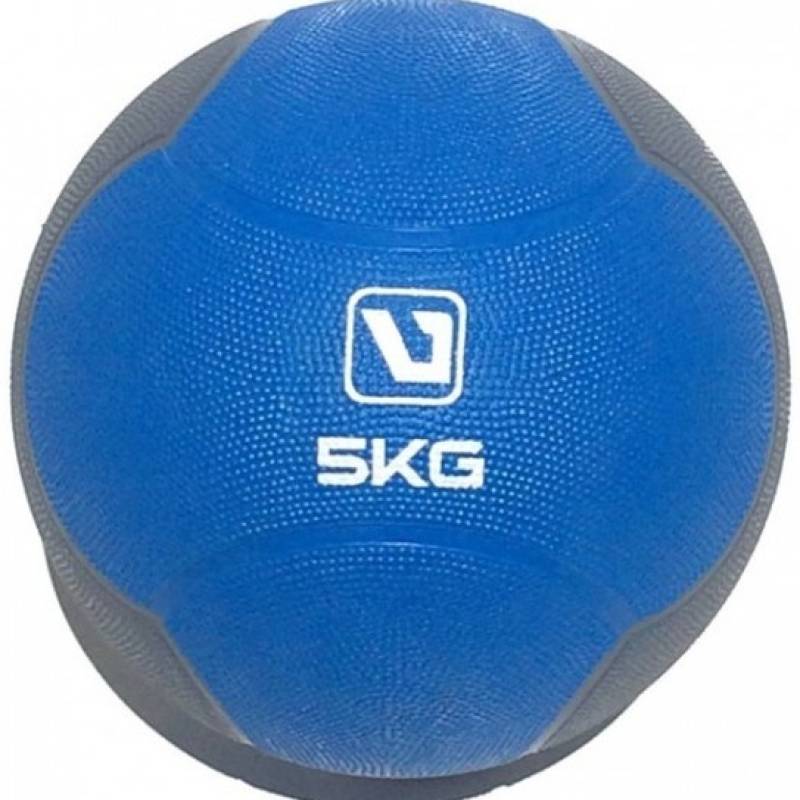 Медбол MEDICINE BALL синій, сірий Уні 5кг-241мм DT-LS3006F-5, рис. 0