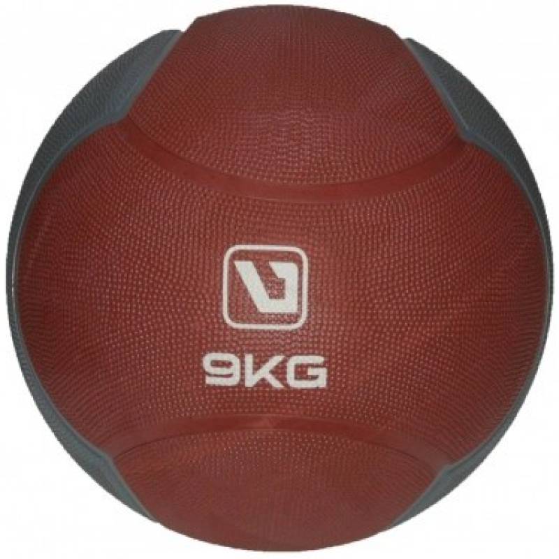 Медбол MEDICINE BALL темно-вишневий, темно-сірий Уні 9кг-286мм DT-LS3006F-9, рис. 0