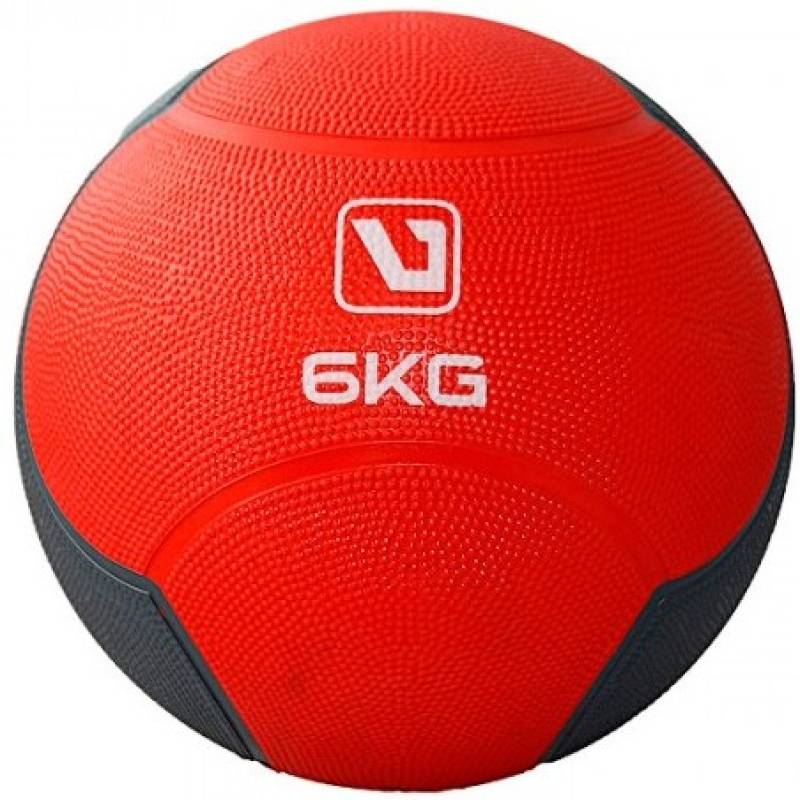 Медбол MEDICINE BALL червоний, чорний Уні 6кг-241мм DT-LS3006F-6, рис. 0
