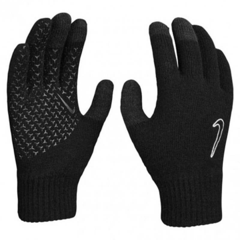 Рукавички теплі Nike Y KNIT TECH AND GRIP TG 2.0 чорний, білий Діт S/M DT-N.100.0663.091, рис. 0