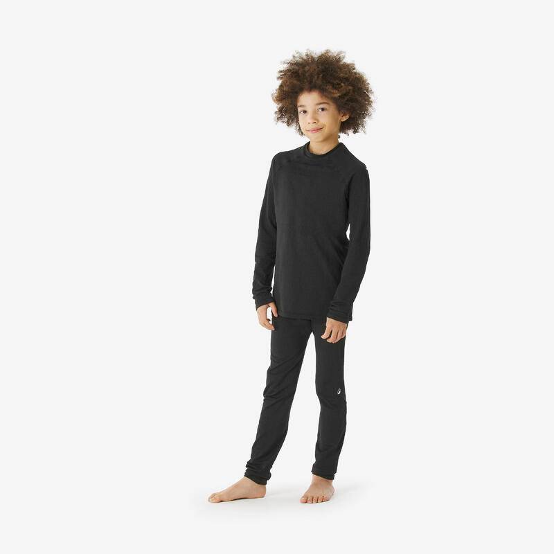 Термофутболка дитяча Wedze 500 для спорту 8799885-8961212-GRAY-BLACK, рис. 1