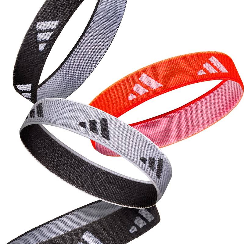 Гумки для волосся Adidas Hair Ties чорний, білий, червоний Жін One Size DT-ADAC-16210, рис. 1