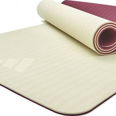 Килимок для йоги Adidas Double Sided Yoga Mat бежевий, темно-рожевий Уні 176 х 61 х 0,6 см DT-ADYG-10400WP-NL