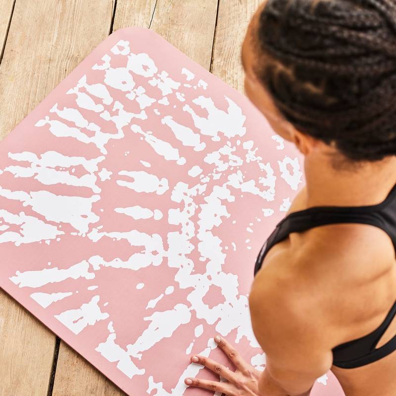 Килимок для йоги Adidas Tie-Dye Yoga Mat рожевий, білий Уні 183 х 61 х 1 см DT-ADYG-10200PK, рис. 5