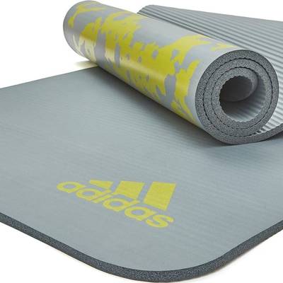Килимок для йоги Adidas Tie-Dye Yoga Mat сірий, жовтий Уні 183 х 61 х 1 см DT-ADYG-10200GR