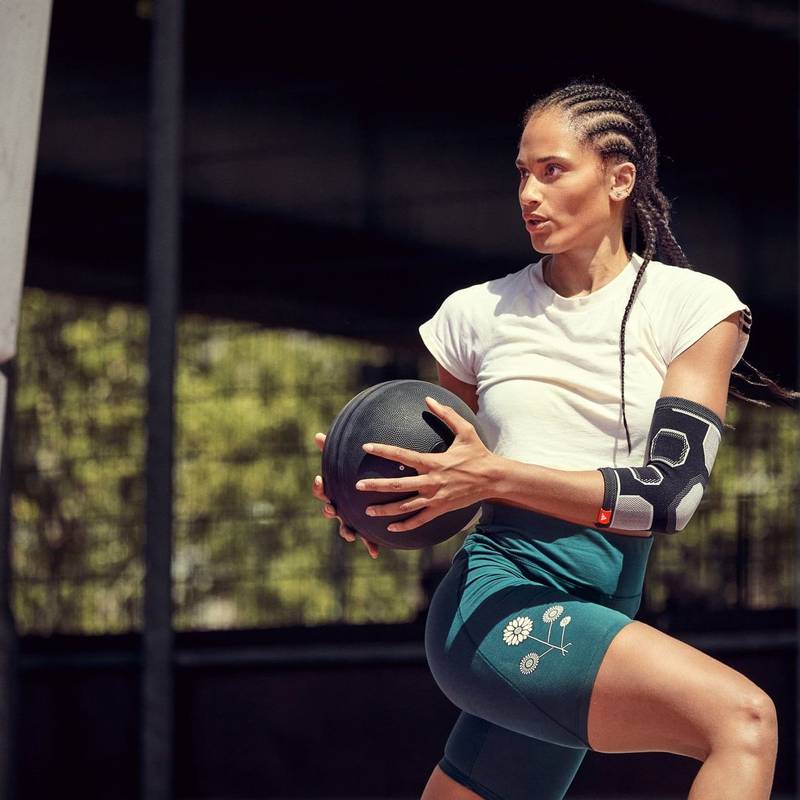 Фіксатор ліктя Adidas Elbow Support чорний, сірий Уні XL DT-ADSU-12534BK-NL, рис. 6