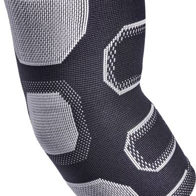 Фіксатор ліктя Adidas Elbow Support чорний, сірий Уні XL DT-ADSU-12534BK-NL