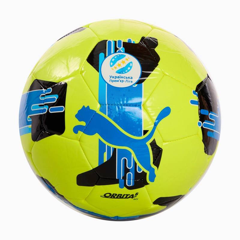 Футбольный мяч Puma ORBITA UPL (MS) лимонно-синий 084593-02, рис. 0
