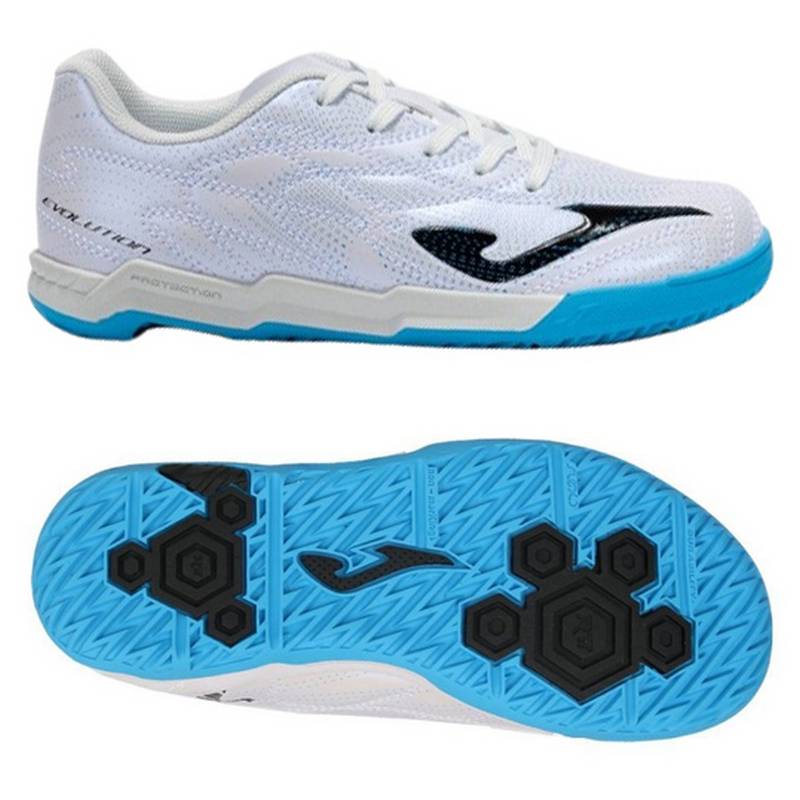 Футзалки детские Joma EVOLUTION бело-голубые EVJW2532IN, рис. 0