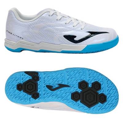 Футзалки дитячі Joma EVOLUTION біло-блакитні EVJW2532IN