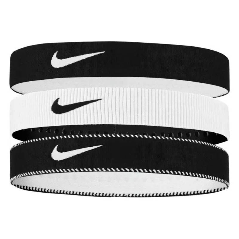 Пов'язка на голову Nike Flex Classic 3PK чорний, білий Уні One Size DT-N.101.1932.036.OS, рис. 0