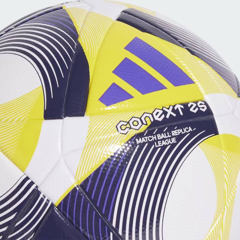 М'яч футбольний Adidas CNXT25 LGE білий, жовтий, темно-синій DT-JH1272, рис. 4